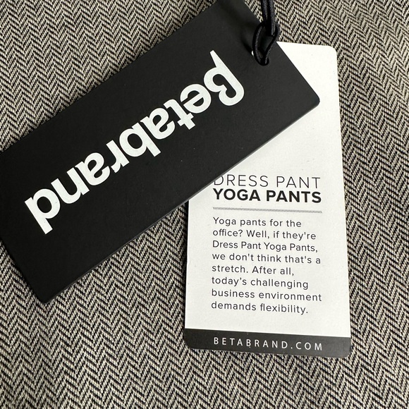 NWT Betabrand Yoga herringbone Dress Pants - Picture 6 of 9